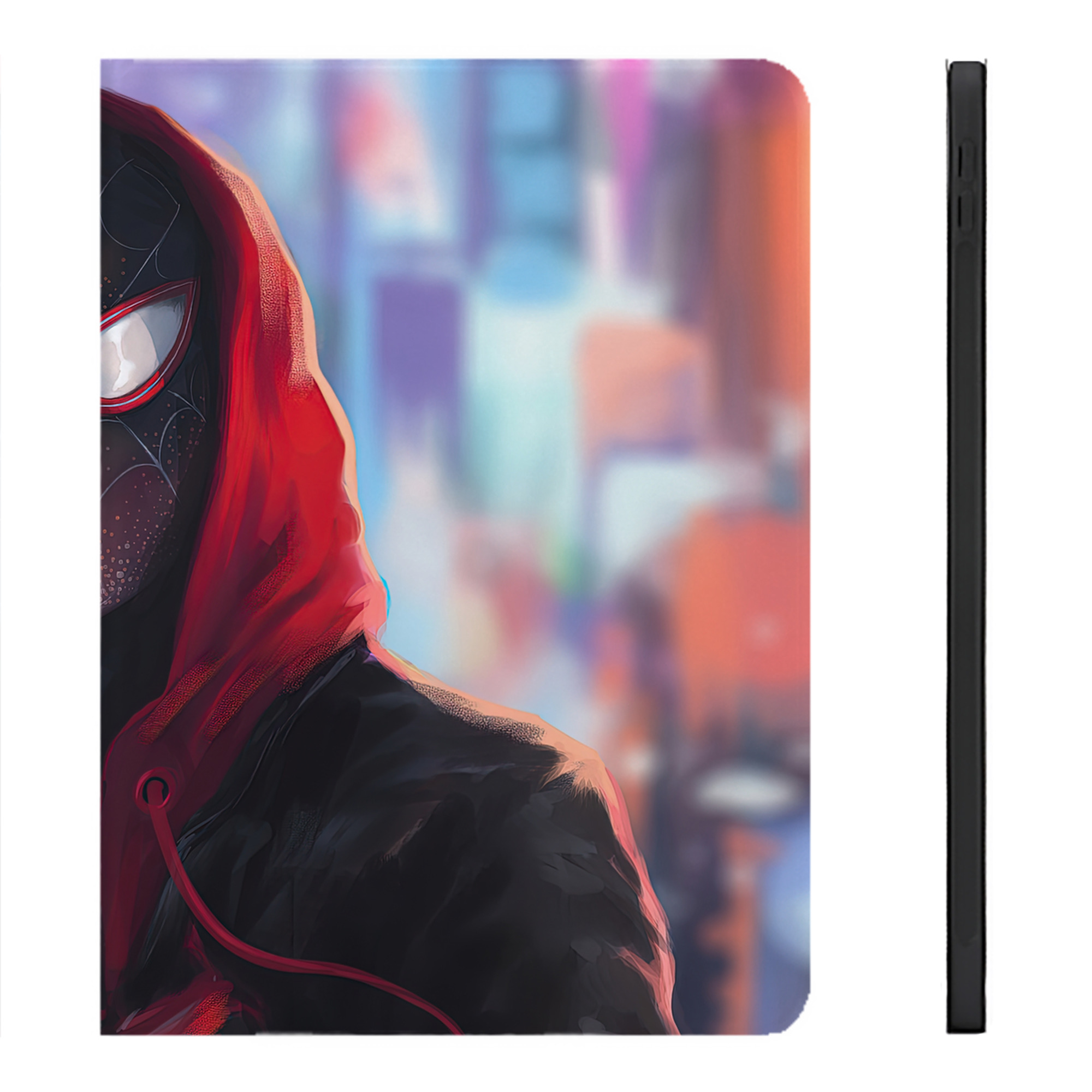 （画像用） Spider Man スパイダーマン IPadケース ペンホルダー付き ブックスタイルデザイン